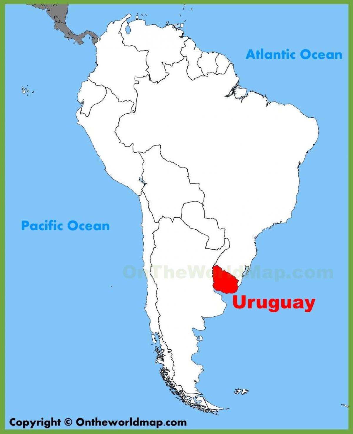 Harta america de sud, Uruguay