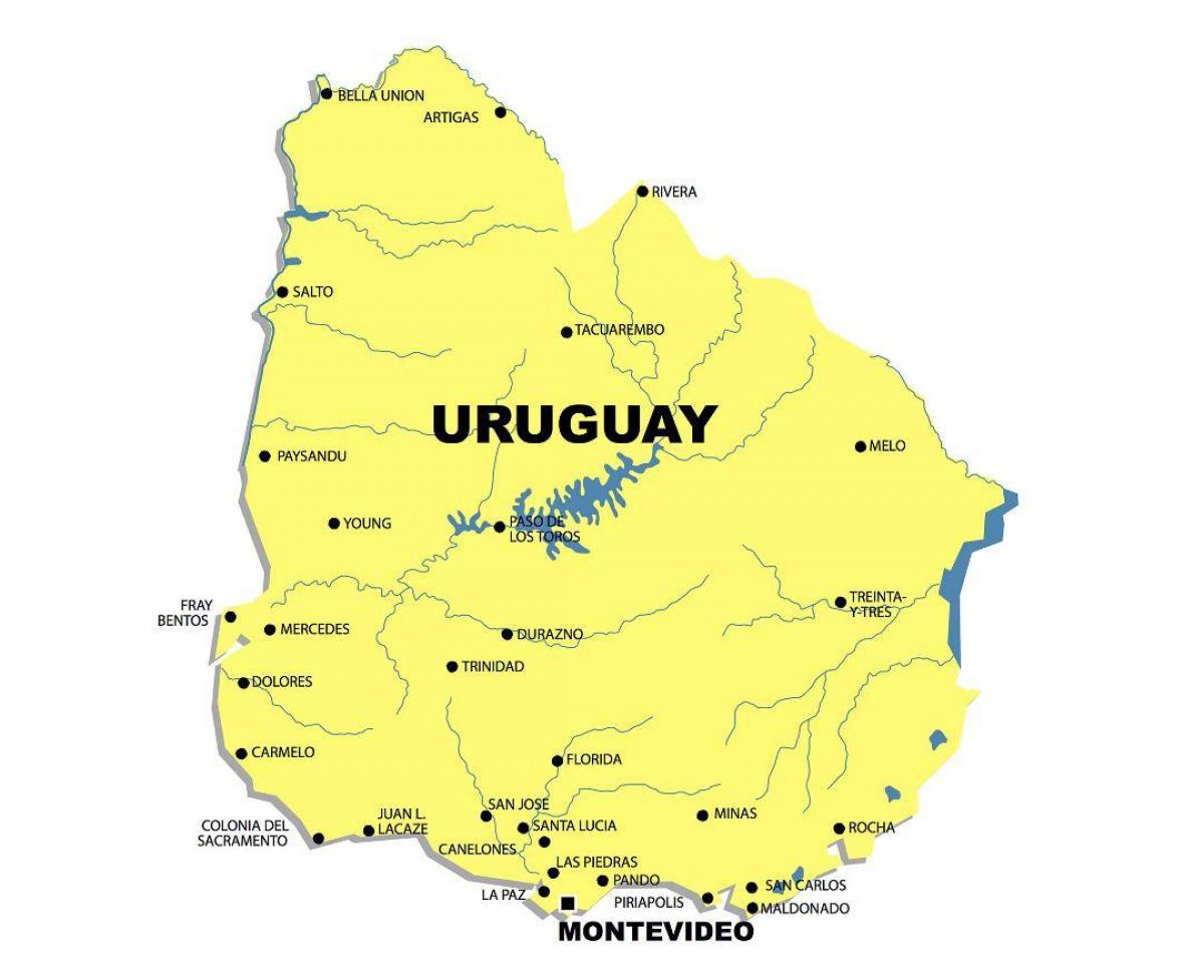 Harta râul Uruguay
