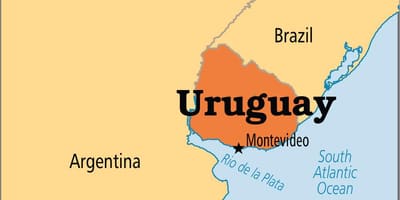 Uruguay capital hartă